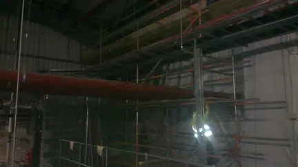 Fire Curtain Scaffold Asda Bedford Fire Curtain Scaffold Asda Bedford