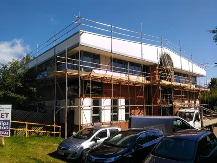 Edge protection and window replacement scaffold Leicester Edge protection and window replacement scaffold Leicester