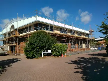 Edge protection and window replacement scaffold Leicester Edge protection and window replacement scaffold Leicester